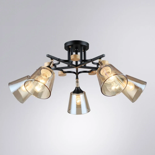 Потолочная люстра Arte Lamp GLASSY A5078PL-5BK фото 2 Потолочная люстра Arte Lamp GLASSY A5078PL-5BK фото 2