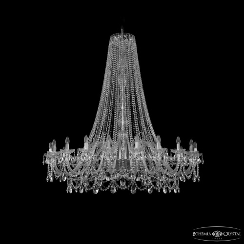 Люстра хрустальная 1411/20/530/h-157 Ni Bohemia Ivele Crystal (Богемия Ивеле Кристалл)