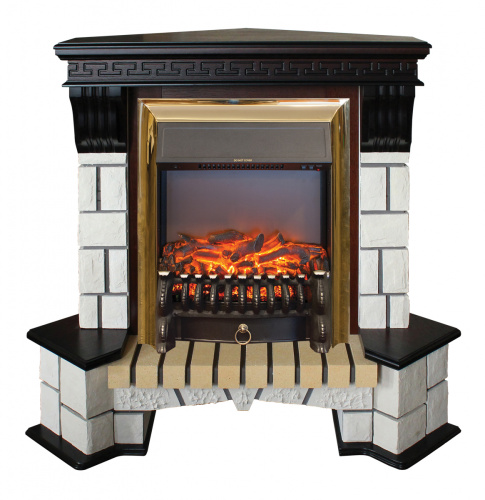 Электрокамин RealFlame Stone Coner AO античный дуб с Fobos s Lux BR Электрокамин RealFlame Stone Coner AO античный дуб с Fobos s Lux BR