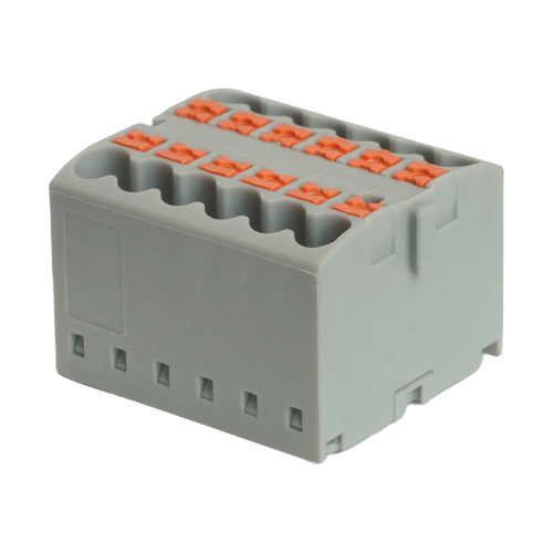 Зажим блочный (групп) для распред.тока нагрузки push-in на 12 точек, сеч 2,5 мм2, 450V, 24А, серый LD580 фото 4