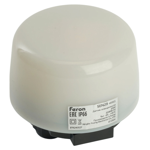 Датчик освещенности-фотоэлемент 2200ВТ белый, SEN29 IP66 фото 3