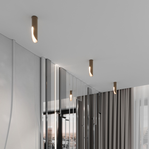 Светильник потолочный светодиодный Apex 7W 4000K латунь 25113/LED фото 2