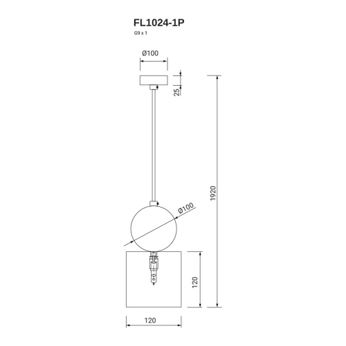 Подвесной светильник Fovere FL1024-1P фото 4
