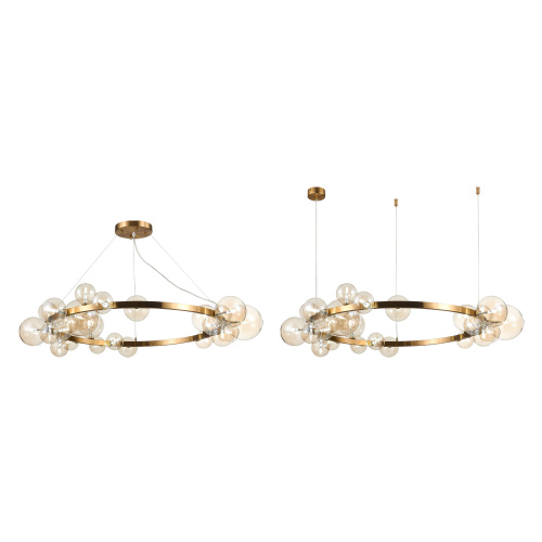 SL1165.303.24 Светильник подвесной ST-Luce Бронза/Коньячный G4 24*5W NECTON SL1165.303.24 Светильник подвесной ST-Luce Бронза/Коньячный G4 24*5W NECTON