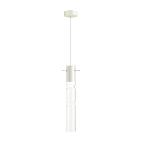 5059/5LB PENDANT ODL24 385 белый/прозрачный/металл/стекло Подвес LED 5W 3000K SCROW