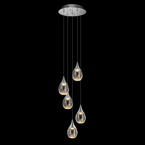 Подвесной светильник MD24001004-5A chrome/clear фото 3 Подвесной светильник MD24001004-5A chrome/clear фото 3