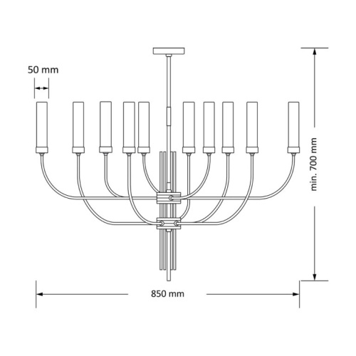 Подвесной светильник KUTEK MOOD MUS-ZW-10(ZM) фото 3