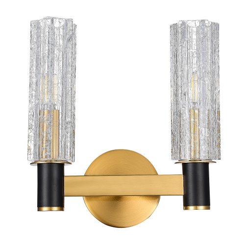 SL1238.301.02 Бра ST-Luce Латунь/Кракелированное стекло E14 2*40W CASALI фото 2 SL1238.301.02 Бра ST-Luce Латунь/Кракелированное стекло E14 2*40W CASALI фото 2