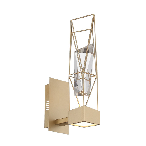 SL815.201.01 Бра ST-Luce Матовое золото/Матовое золото, Прозрачный LED 1*6W 4000K PROGETTO фото 4