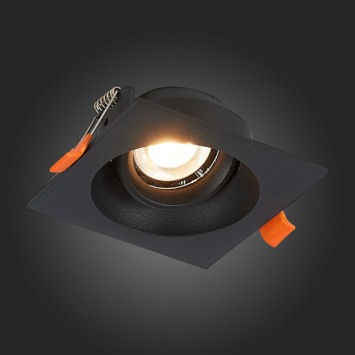 ST208.418.01 Св-к встр. Черный GU10 1*50W  L94xW94xH40 220V Без ламп Встраиваемые светильники фото 9