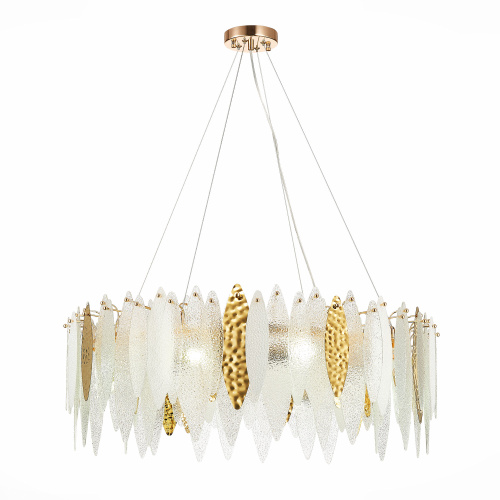 SL1224.203.10 Люстра подвесная ST-Luce Золотистый/Прозрачный, Белый E14 10*60W LASTRA фото 7