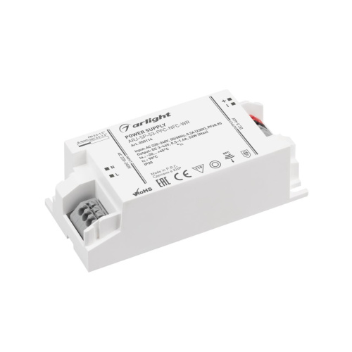 Блок питания ARJ-SP-53-PFC-NFC-WR (53W, 3-44V, 0.5-1.4A) Arlight 050114 Блок питания ARJ-SP-53-PFC-NFC-WR (53W, 3-44V, 0.5-1.4A) Arlight 050114