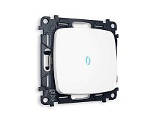 Комплект механизма 1-кл выключателя AMBRELLA VOLT с подсветкой 10000K OMEGA Белый матовый QUANT (OP1220, VM101, G17B) MO122020