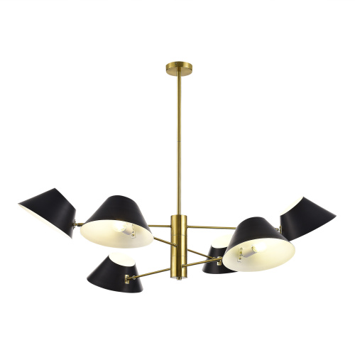 SLE1253-343-06 Светильник подвесной Латунь/Черный, Белый E14 6*60W NORBI фото 5