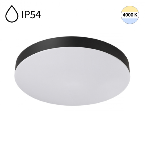 7760/24L MITRA LED SN 545 Светильник пластик/белый/черный LED 24Вт 4000K D300 IP54 GAMMA