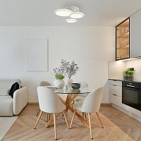 8380/60CL LEDIO LN26 000 белый,металл/акрил Умная люстра потолочная с ПДУ и голосовым управлением LED 60W 3000-6500К 220V ALIS SMART