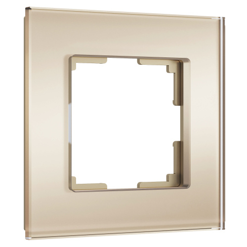 Рамка из стекла на 1 пост Senso шампань soft-touch W0013111 Рамка из стекла на 1 пост Senso шампань soft-touch W0013111