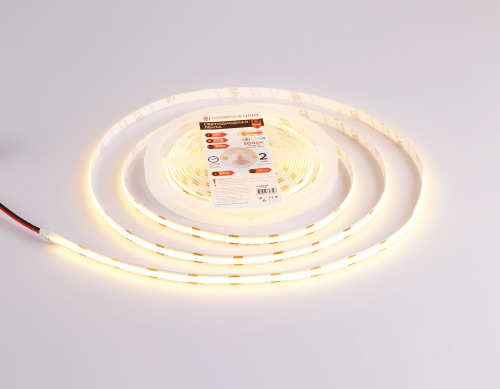 Светодиодная лента 12В COB 320Led 10Вт/м 3000K IP20 5м фото 4 Светодиодная лента 12В COB 320Led 10Вт/м 3000K IP20 5м фото 4