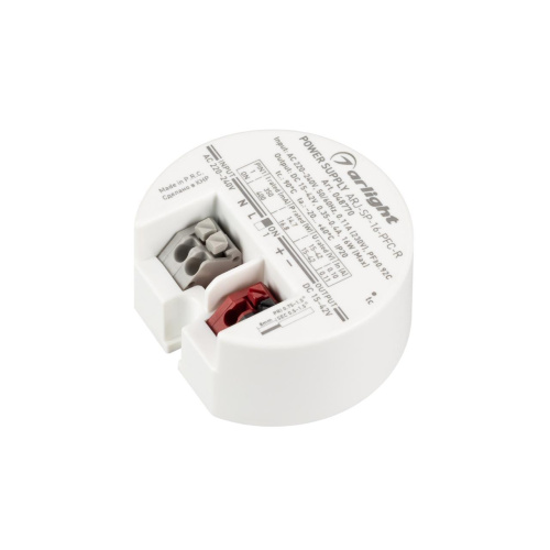 Блок Питания ARJ-SP-16-PFC-R (16W, 15-42V, 0.35-0.4A) Arlight 048770 Блок Питания ARJ-SP-16-PFC-R (16W, 15-42V, 0.35-0.4A) Arlight 048770