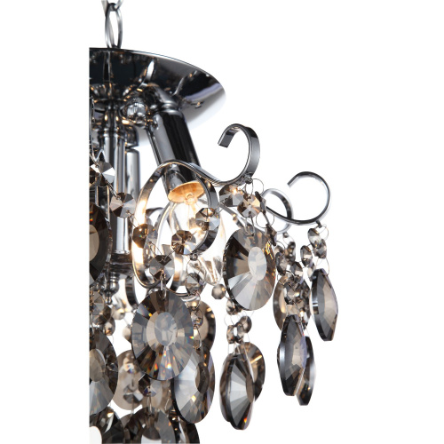 SL846.102.03 Люстра подвесная ST-Luce Темный хром/Тонированный черный E14 3*40W ORECCHINI фото 7