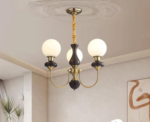 Люстра подвесная Alfa Light F3824-06 BK+GD E27*3 Люстра подвесная Alfa Light F3824-06 BK+GD E27*3