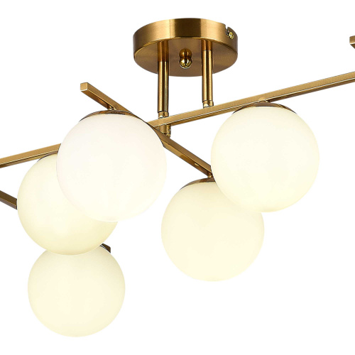 SLE1195-302-07 Светильник потолочный Латунь/Белый E14 7*40W SIERRA фото 3