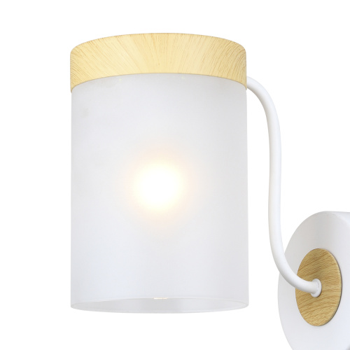 Настенный светильник Escada 1172/1A E14*40W White/Wood фото 3