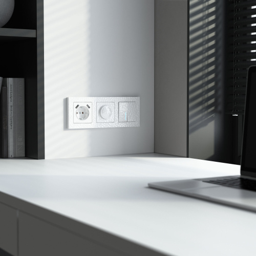 Накладка для розетки USB (Hammer белый) W1279501 фото 5