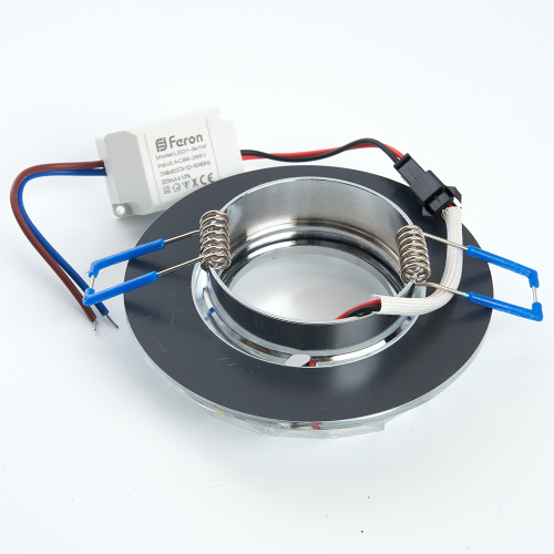 Светильник встраиваемый с белой LED подсветкой Feron CD878 потолочный MR16 G5.3 прозрачный фото 8 Светильник встраиваемый с белой LED подсветкой Feron CD878 потолочный MR16 G5.3 прозрачный фото 8