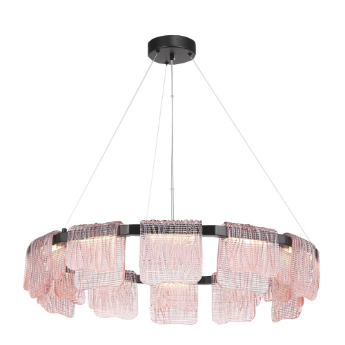 SL6021.403.66 Светильник подвесной ST-Luce черный/розовый LED 1*66W 3000K VOILE фото 6