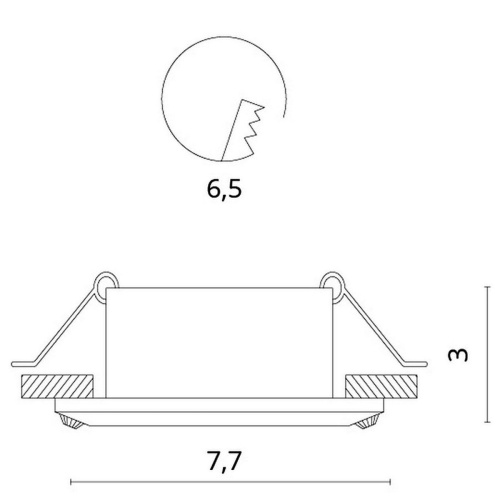 Встраиваемый светильник Divinare Gianetta 1405/02 PL-1 фото 2