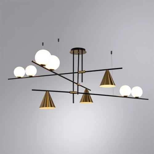 Люстра на штанге Arte Lamp JACOB A7029PL-9BK фото 2 Люстра на штанге Arte Lamp JACOB A7029PL-9BK фото 2