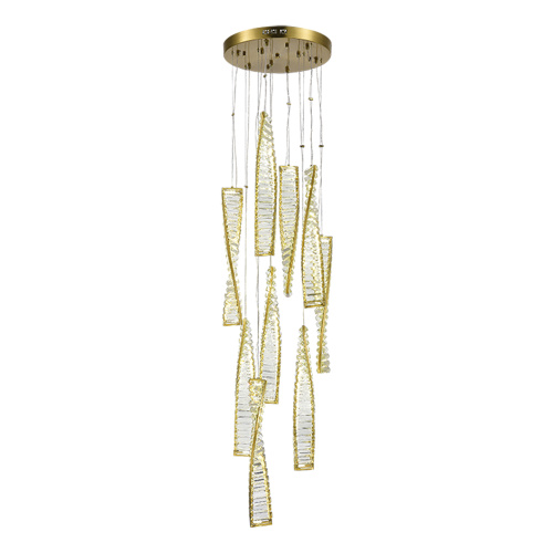 SL6205.303.09 Светильник подвесной ST-Luce Латунь/Прозрачный LED 1*99W 4000K ELICA фото 4