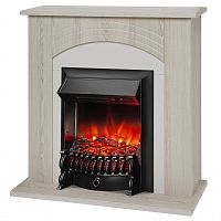 Электрокамин RealFlame Hanna STD LO светлый дуб с очагом Fobos Lux Black RC