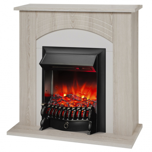 Электрокамин RealFlame Hanna STD LO светлый дуб с очагом Fobos Lux Black RC Электрокамин RealFlame Hanna STD LO светлый дуб с очагом Fobos Lux Black RC