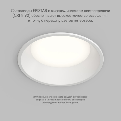 Влагозащищенный светильник Denkirs Trim | ТРИМ DK2452-WH фото 3 Влагозащищенный светильник Denkirs Trim | ТРИМ DK2452-WH фото 3