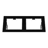 214527 Рамка DOMINO Double QUADRO MR16 ЧЕРНЫЙ