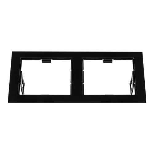 214527 Рамка DOMINO Double QUADRO MR16 ЧЕРНЫЙ 214527 Рамка DOMINO Double QUADRO MR16 ЧЕРНЫЙ