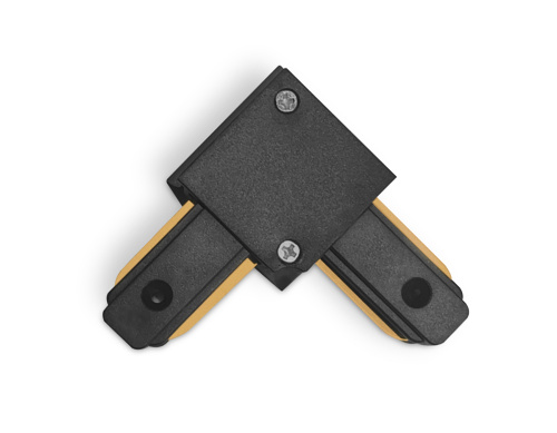 Коннектор угловой 90° токопроводящий Standard 220В черный