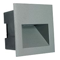 Светодиодный светильник Feron LN013-1 встраиваемый 3W 4000K, IP65, серый