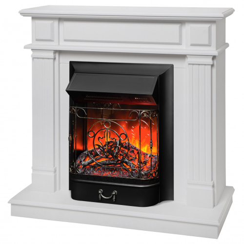 Электрокамин RealFlame Rodos WTM белый матовый с очагом Majestic Lux Black RC Электрокамин RealFlame Rodos WTM белый матовый с очагом Majestic Lux Black RC