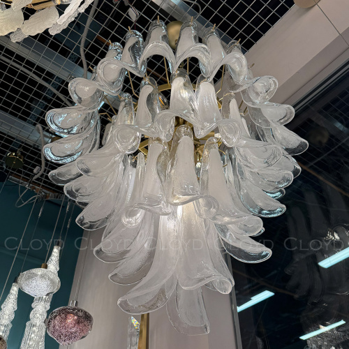 Люстра Cloyd AZORES-B C10 / Ø65 см - латунь светл. - бело-прозрачн.стекло (арт.11652) фото 5 Люстра Cloyd AZORES-B C10 / Ø65 см - латунь светл. - бело-прозрачн.стекло (арт.11652) фото 5