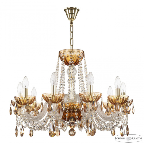 Люстра 5402/10/240 G Amber/M-1H K721 Bohemia Ivele Crystal (Богемия Ивеле Кристалл)