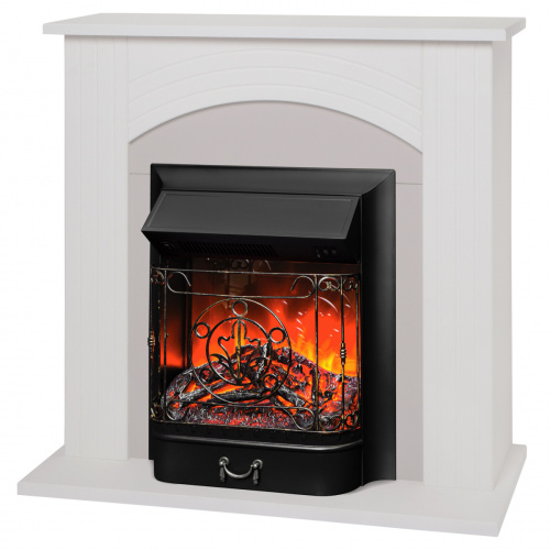 Электрокамин RealFlame Hanna WT с очагом Majestic Lux Black Электрокамин RealFlame Hanna WT с очагом Majestic Lux Black