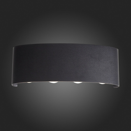 SL089.401.08 Светильник уличный настенный ST-Luce Черный кварцевый LED 8*1W 4000K BISELLO фото 4