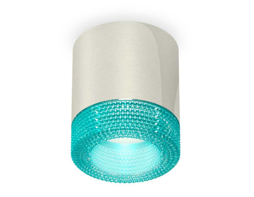 Комплект накладного светильника Ambrella light Techno Spot XS7405005 PSL/BL серебро полированное/голубой (C7405, N7194)
