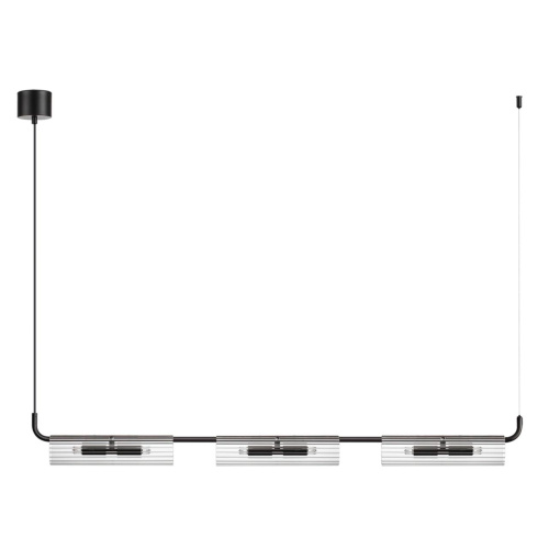 6561/6 SUSPENTIONI LN26 284 черный/прозрачный/металл/стекло Подвес G9 6*20W 220V TORONTO 6561/6 SUSPENTIONI LN26 284 черный/прозрачный/металл/стекло Подвес G9 6*20W 220V TORONTO