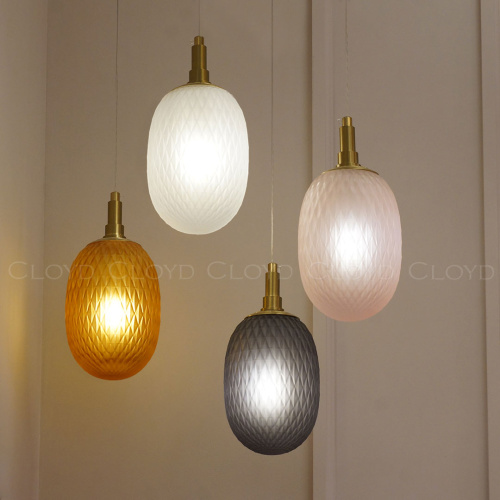 Подвесной светильник Cloyd ZAPFEN P1 / Ø13 см - латунь - дымчатое стекло (арт.11436) фото 3