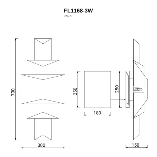 Бра De Autor FL1168-3W фото 7