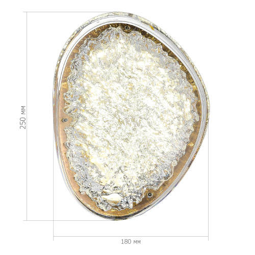 SL6018.203.15 Светильник настенный ST-Luce золотистый / прозрачный LED 1*15W 4000K ENIGMA фото 2